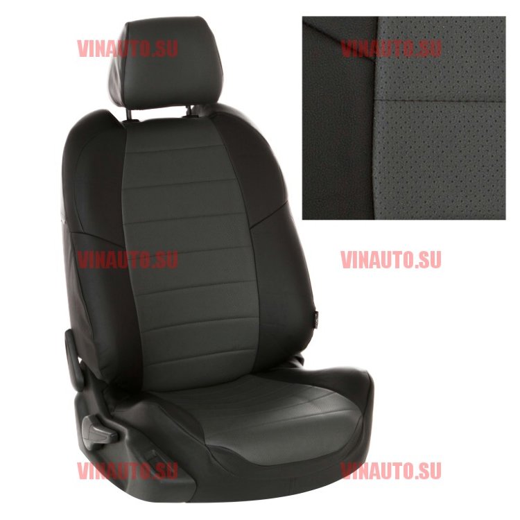 Авточехлы KIA-Sorento II 2009-2020 (Аригон) чер+тем.сер Авточехлы KIA-Sorento II 2009-2020 (Аригон) чер+тем.сер