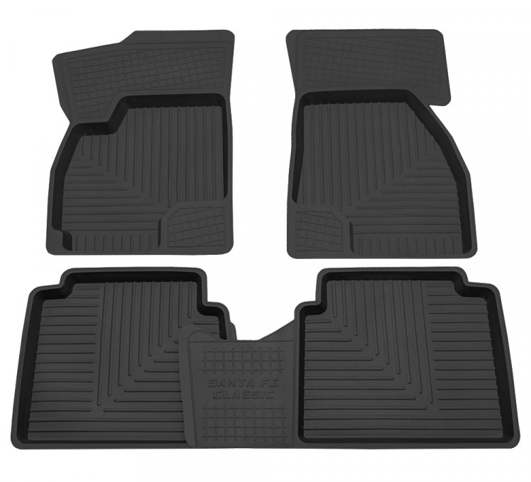 Rezkon/Коврики в салон 3D резиновые HYUNDAI Santa Fe Classic (2006-2010)/1020045200 Rezkon/Коврики в салон 3D резиновые HYUNDAI Santa Fe Classic (2006-2010)/1020045200