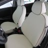 Авточехлы HYUNDAI-Solaris I hb/KIA-Rio III hb 2010-2017 (Аригон) бел+бел