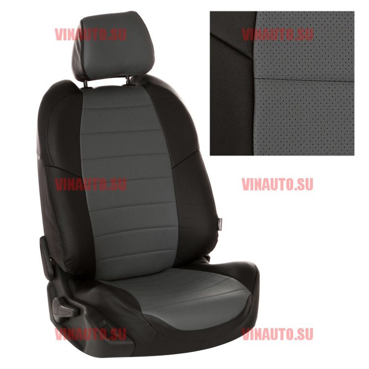 Авточехлы KIA-Sorento II 2009-2020 (Аригон) чер+сер Авточехлы KIA-Sorento II 2009-2020 (Аригон) чер+сер