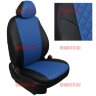 Авточехлы NISSAN-Almera III (G15) деленная 40\60 с 2012- (Ромб) чер+синий Авточехлы NISSAN-Almera III (G15) деленная 40\60 с 2012- (Ромб) чер+синий