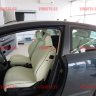 Авточехлы CITROEN-C-4 3-х дверный 2004-2011 (Аригон) бел+бел Авточехлы CITROEN-C-4 3-х дверный 2004-2011 (Аригон) бел+бел