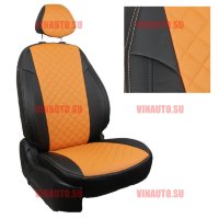 Авточехлы ВАЗ-Granta Sd/HB/Kalina Cross/Datsun on-Do деленная 40\60 (Ромб) чер+оранж Авточехлы ВАЗ-Granta Sd/HB/Kalina Cross/Datsun on-Do деленная 40\60 (Ромб) чер+оранж
