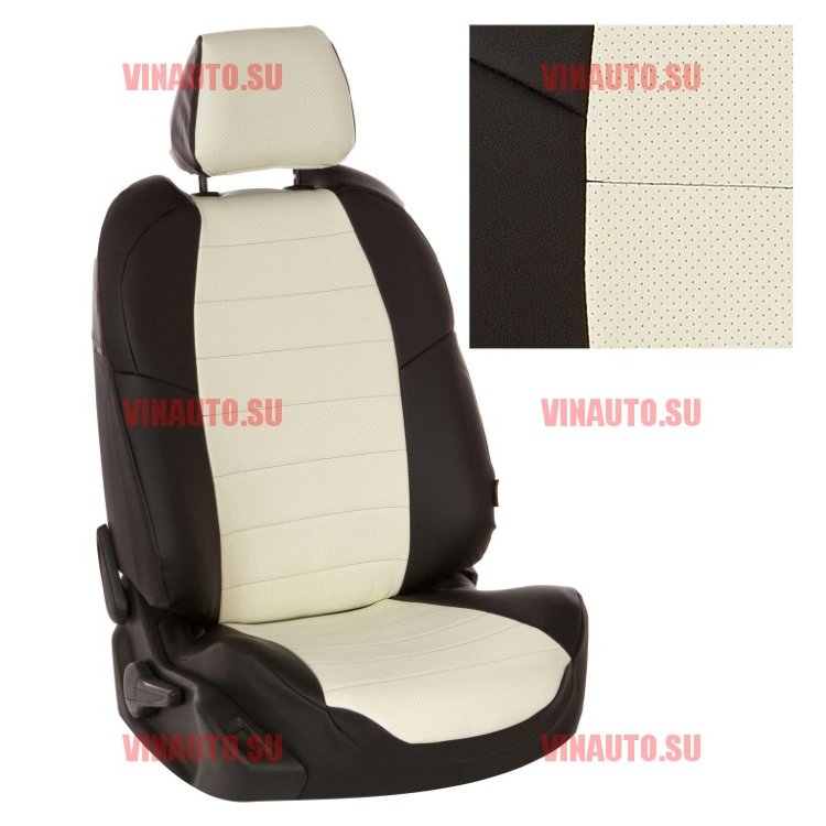 Авточехлы KIA-Sorento II 2009-2020 (Аригон) чер+бел