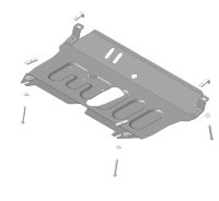 Motodor/Защита картера и КПП TOYOTA Camry 2.4, 3.5 АКПП 2006-2011/Venza 2008-2012/72538 Motodor/Защита картера и КПП TOYOTA Camry 2.4, 3.5 АКПП 2006-2011/Venza 2008-2012/72538