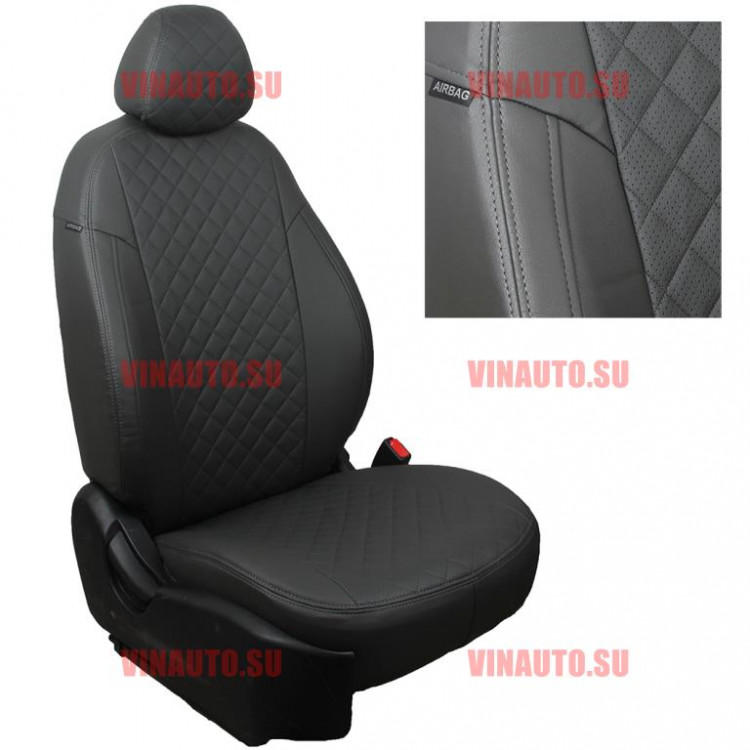 Авточехлы VW- T-5/T-6 (8 мест) рестайлинг с 2009 (Ромб) тем.сер+тем.сер Авточехлы VW- T-5/T-6 (8 мест) рестайлинг с 2009 (Ромб) тем.сер+тем.сер