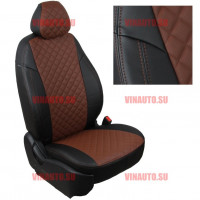 Авточехлы HYUNDAI-Santa Fe Classic (Ромб) чер+тем.корич