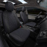 Авточехлы HAVAL F7/F7X с 2019- (Ромб) чер+синяя строчка Авточехлы HAVAL F7/F7X с 2019- (Ромб) чер+синяя строчка