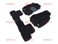 Коврики салона текст.Nissan X-Trail 2008-> LINER 3D Lux с бортиком черные/ST7400366