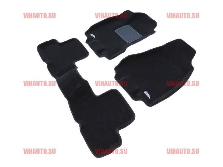 Коврики салона текст.Nissan X-Trail 2008-> LINER 3D Lux с бортиком черные/ST7400366