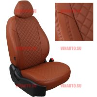 Авточехлы HYUNDAI- Creta 2016-2021 (Ромб) корич+коричневый