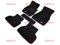 Коврики салона текст.BMW 5 (G30) (2016-) LINER 3D Lux с бортиком черные/ST7400650