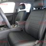 Авточехлы VW- Touareg 2002-2010 за водителем 40% (Аригон) чер+чер