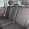 Авточехлы VW- Touareg 2002-2010 за водителем 40% (Аригон) чер+чер